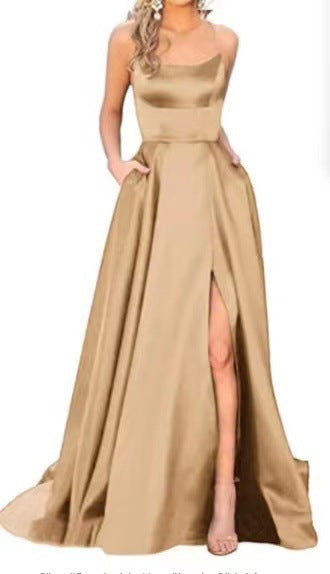 LORVENE Pure Satin Maxi