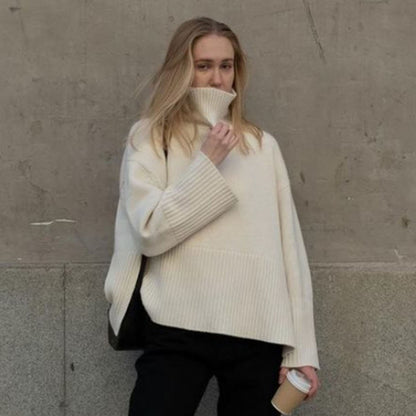 LORVENE Classic High Neck Sweater