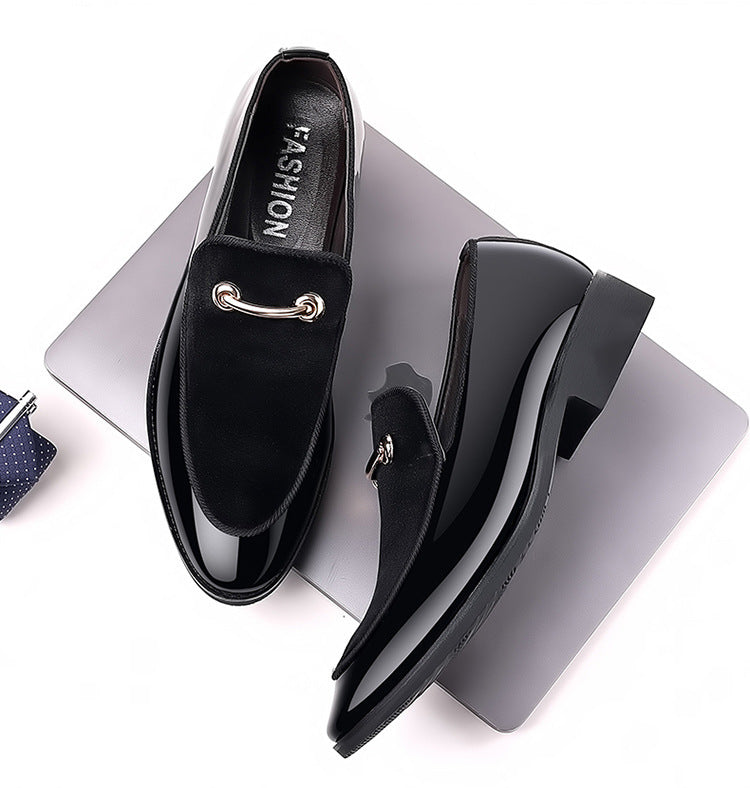 Men’s Luxury Velvet Patent Loafers