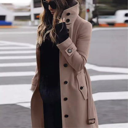LORVENE Structured Wrap Coat
