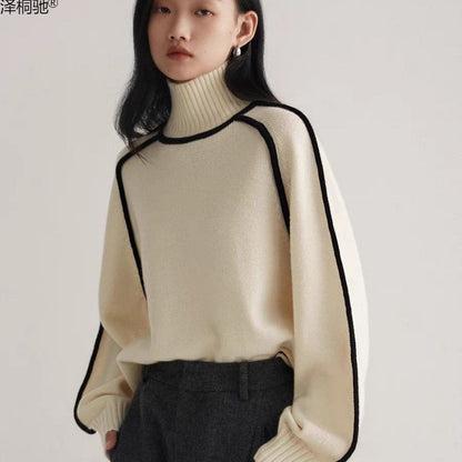 LORVENE Cozy Turtleneck Sweater