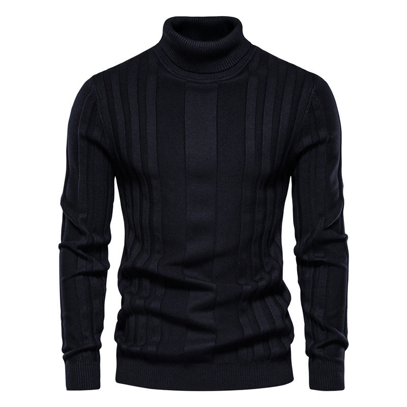 LORVENE Gentle Turtleneck Top Rib