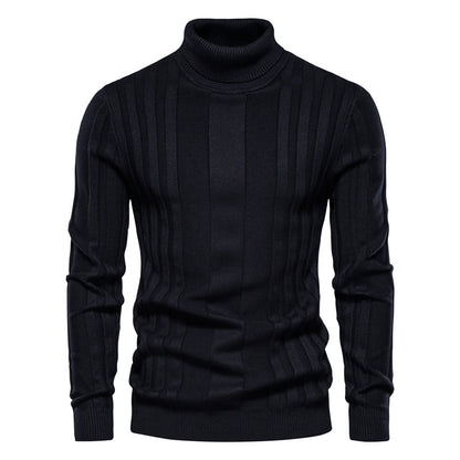 LORVENE Gentle Turtleneck Top Rib