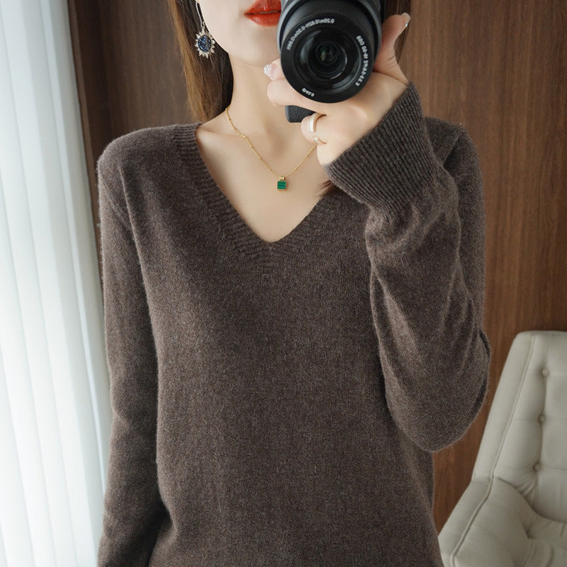 LORVENE Ribbed Knit Sweater