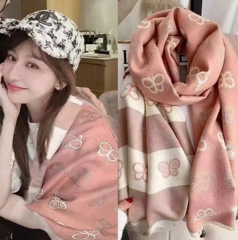 LORVENE Handcrafted Wool Shawl