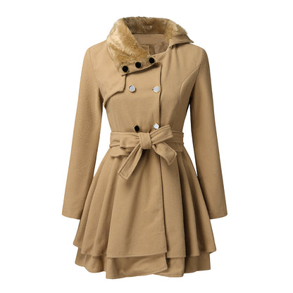LORVENE Classic Belted Soft Coat