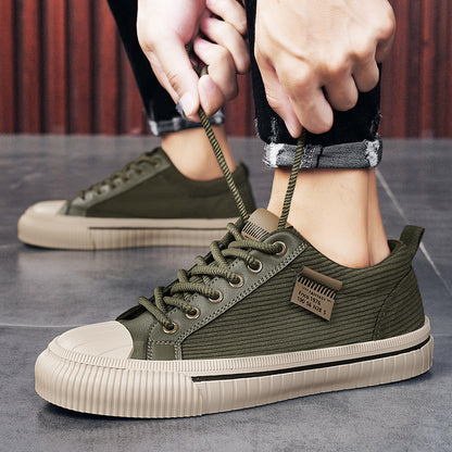 Men’s Corvin Textured Canvas Sneakers