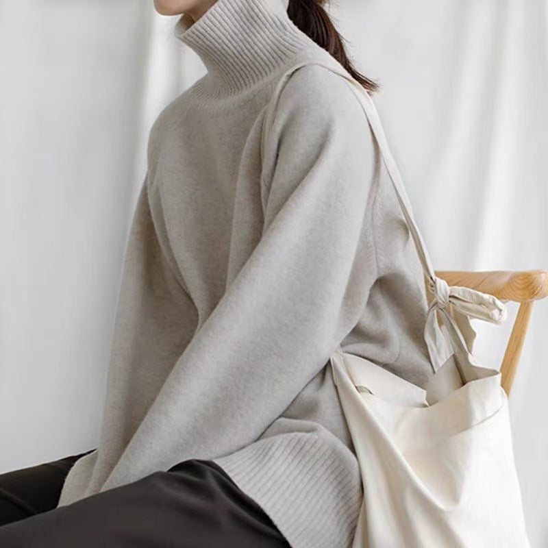 LORVENE Luxe Rib Turtleneck