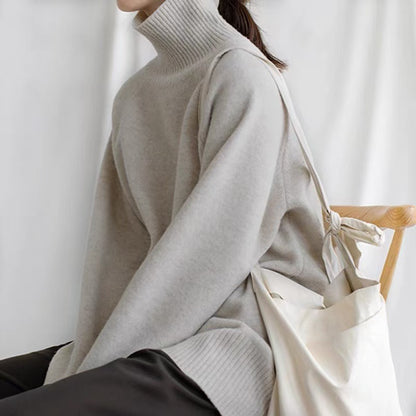 LORVENE Luxe Rib Turtleneck