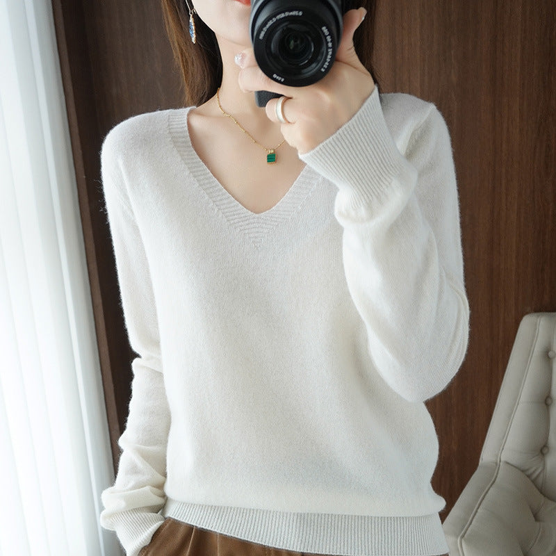LORVENE Ribbed Knit Sweater