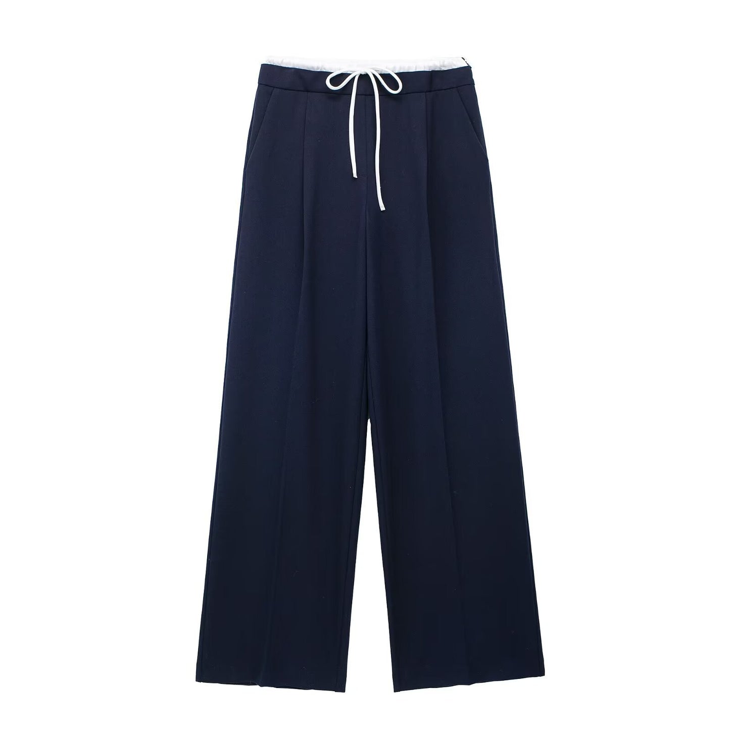 LORVENES Elegant Palazzo Work Pants