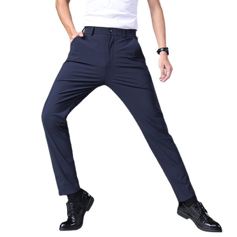 LORVENES Classic Slim Fit Business Trousers