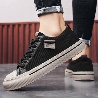 Men’s Corvin Textured Canvas Sneakers