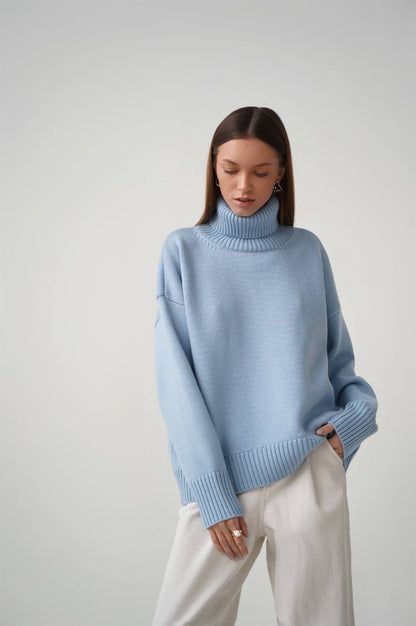 LORVENE Timeless High Neck Knit