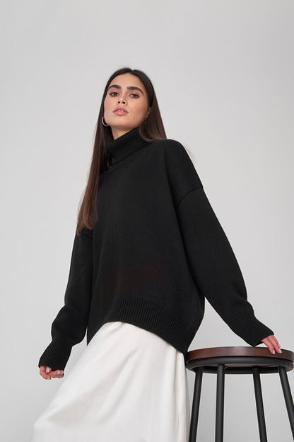 LORVENE Timeless High Neck Knit