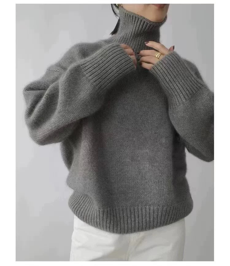 LORVENE Luxe Rib Turtleneck