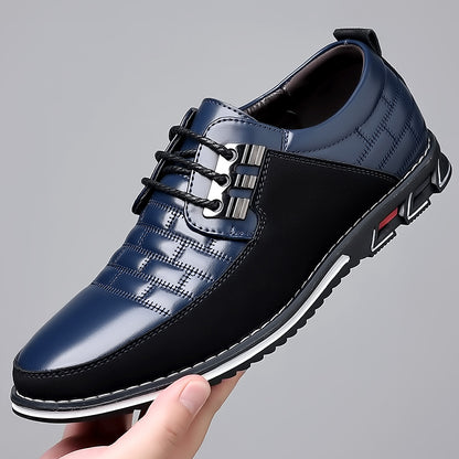 Men’s Contrast Lace-Up Dress Sneakers