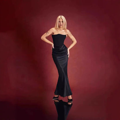 LORVENE Silk Chiffon Maxi