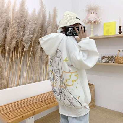 LORVENE Textured Fleece Hoodie