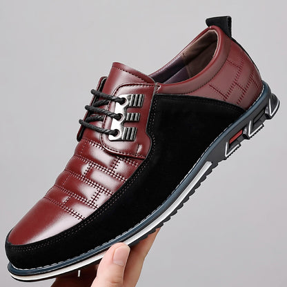 Men’s Contrast Lace-Up Dress Sneakers