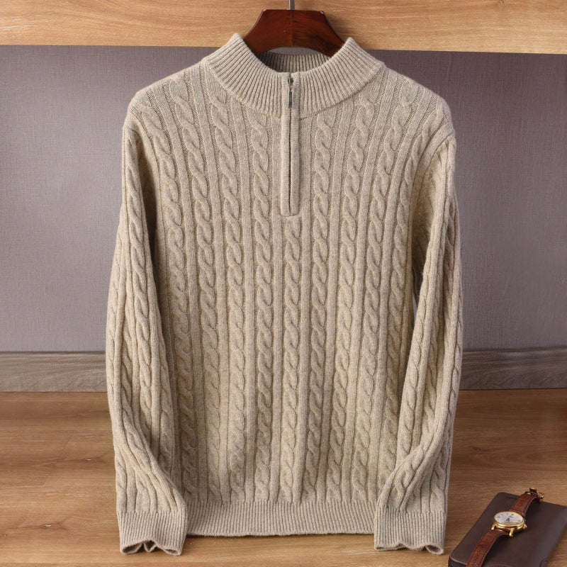 LORVENE Warm Half‑Zip Sweater