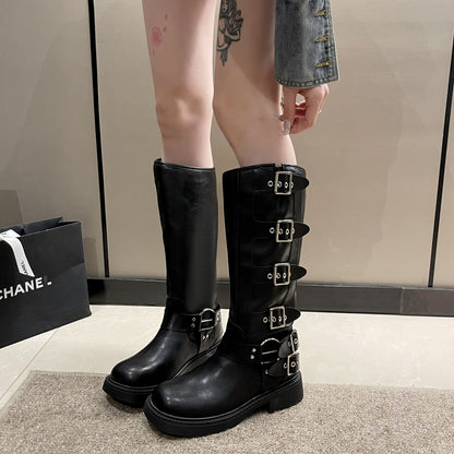 LORVENE Croc Pattern Boots