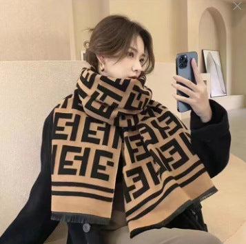 LORVENE Handcrafted Wool Shawl