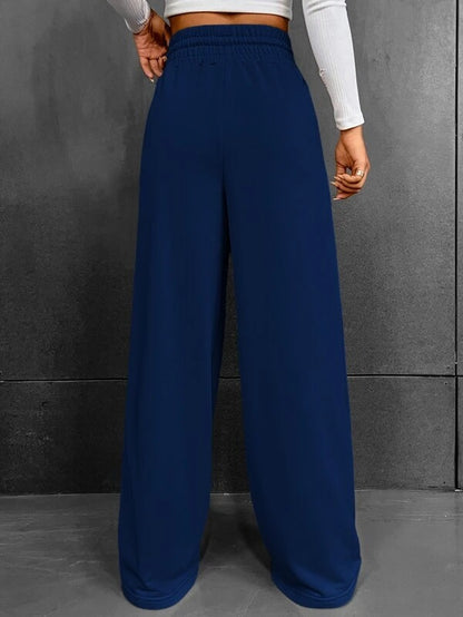 LORVENES Mid-Rise Wide Leg Dress Pants