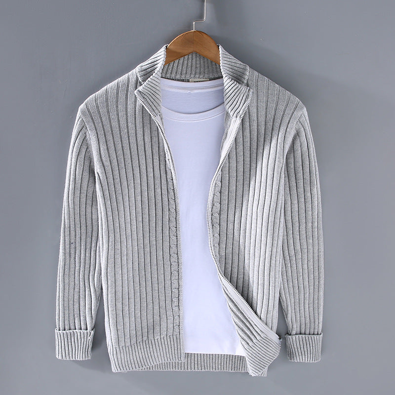 LORVENE Textured Knit Cardigan