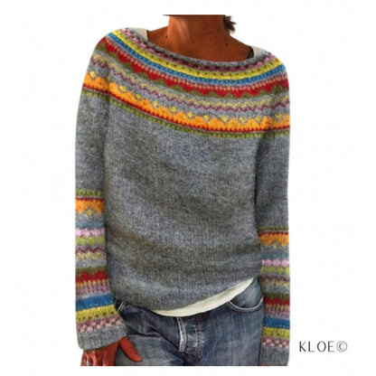 LORVENE Elegant Crewneck Sweater