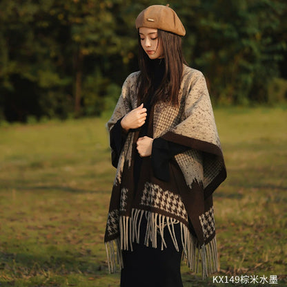 LORVENE Handcrafted Wool Shawl