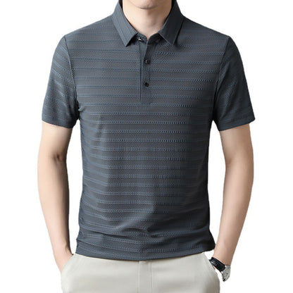LORVENE Contrast Collar Polo
