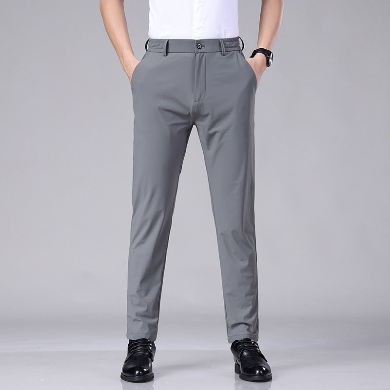 LORVENES Classic Slim Fit Business Trousers