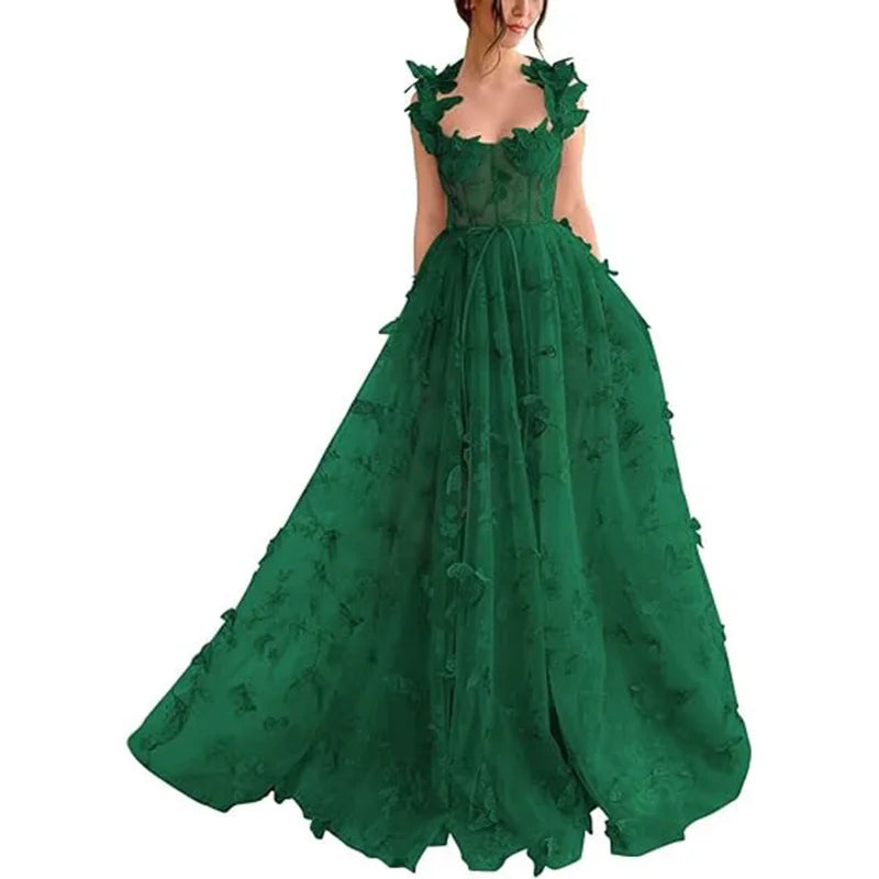 LORVENES elegant sleeveless maxi dress in flowing fabric, showcasing a stylish design and floor-length silhouette.