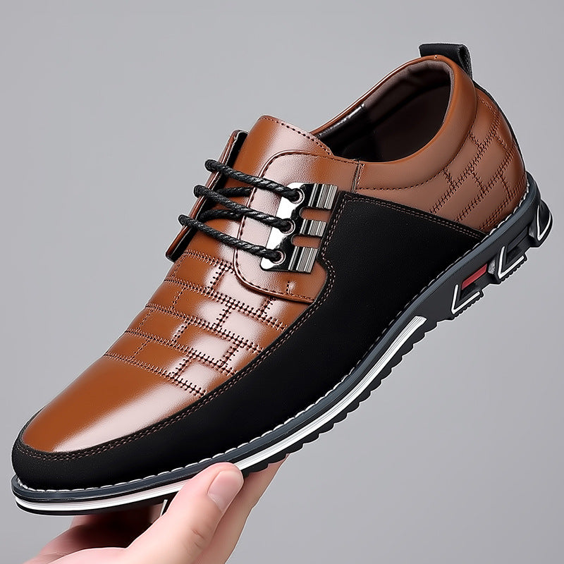 Men’s Contrast Lace-Up Dress Sneakers