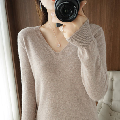 LORVENE Ribbed Knit Sweater