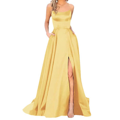LORVENE Pure Satin Maxi