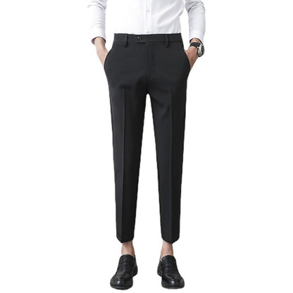LORVENES Designer Straight Cut Formal Pants