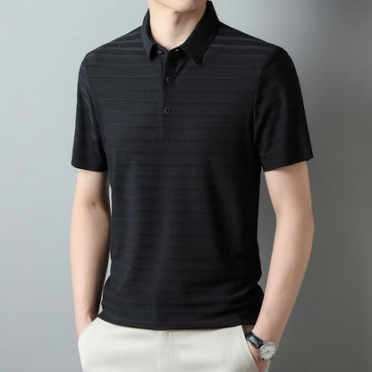 LORVENE Contrast Collar Polo