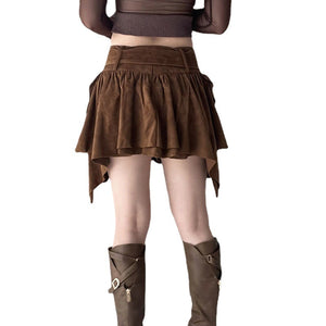 LORVENE Metro Chic skirt in stylish design, shown on a hanger with a smooth fabric finish and modern silhouette.