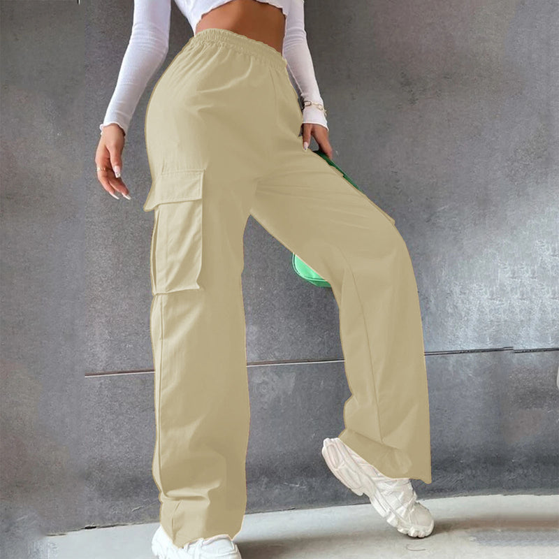 LORVENES Comfortable Elastic Waist Trousers - LORVENES