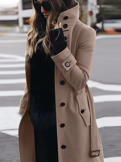 LORVENE Structured Wrap Coat