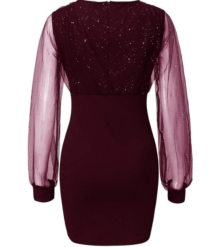 LORVENE Shimmer Sequin Dress