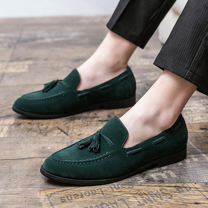 LORVENES Classic Suede Tassel Loafers