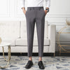 Dark grey cropped trousers