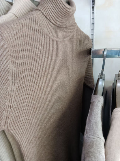 LORVENE Cashmere Wool Turtleneck Fine Knit