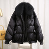 Black-Black Fur Collar
