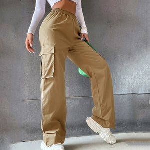 LORVENES Comfortable Elastic Waist Trousers - LORVENES