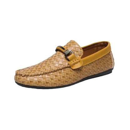 Men’s Premium Woven Buckle Loafers