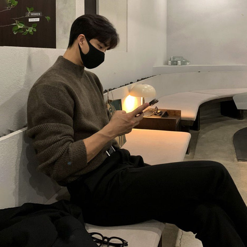 LORVENE Elegant High Neck Sweater